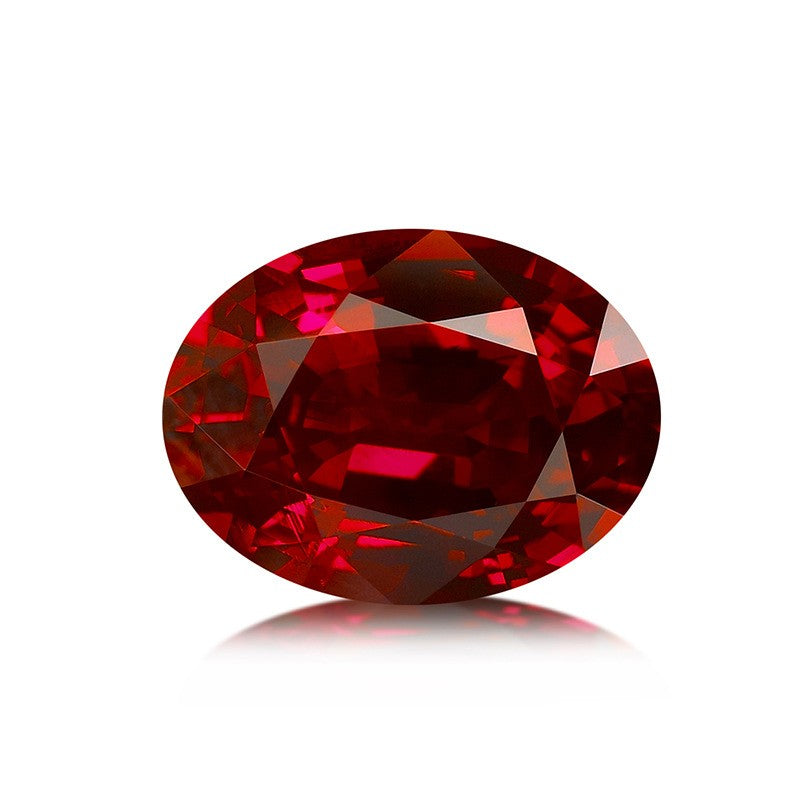 0.5 CTW - 5 CTW Oval Heart Lab Grown Ruby