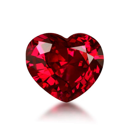 0.5 CTW - 5 CTW Oval Heart Lab Grown Ruby