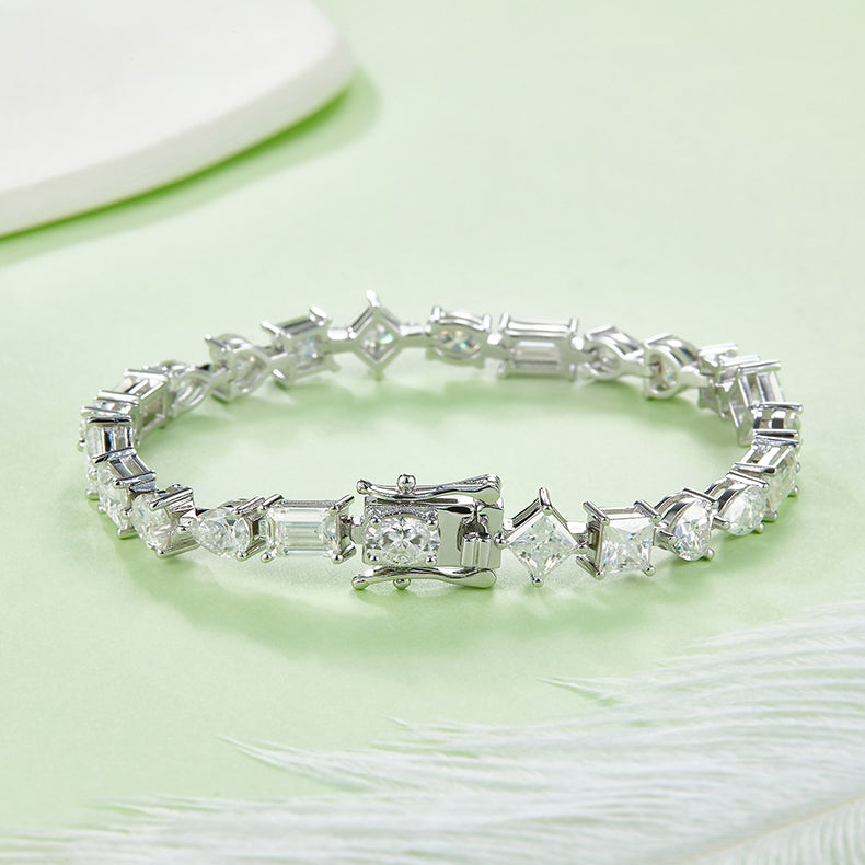 11.5 CTW  Moissanite S925 Bracelet plated