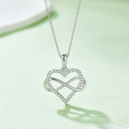 0.18 CTW Round Moissanite S925 Necklace plated