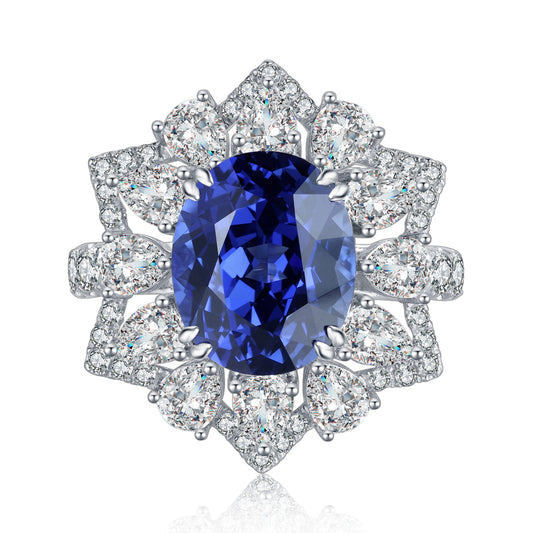 Luxury Lab Grown Sapphire S925 Ring