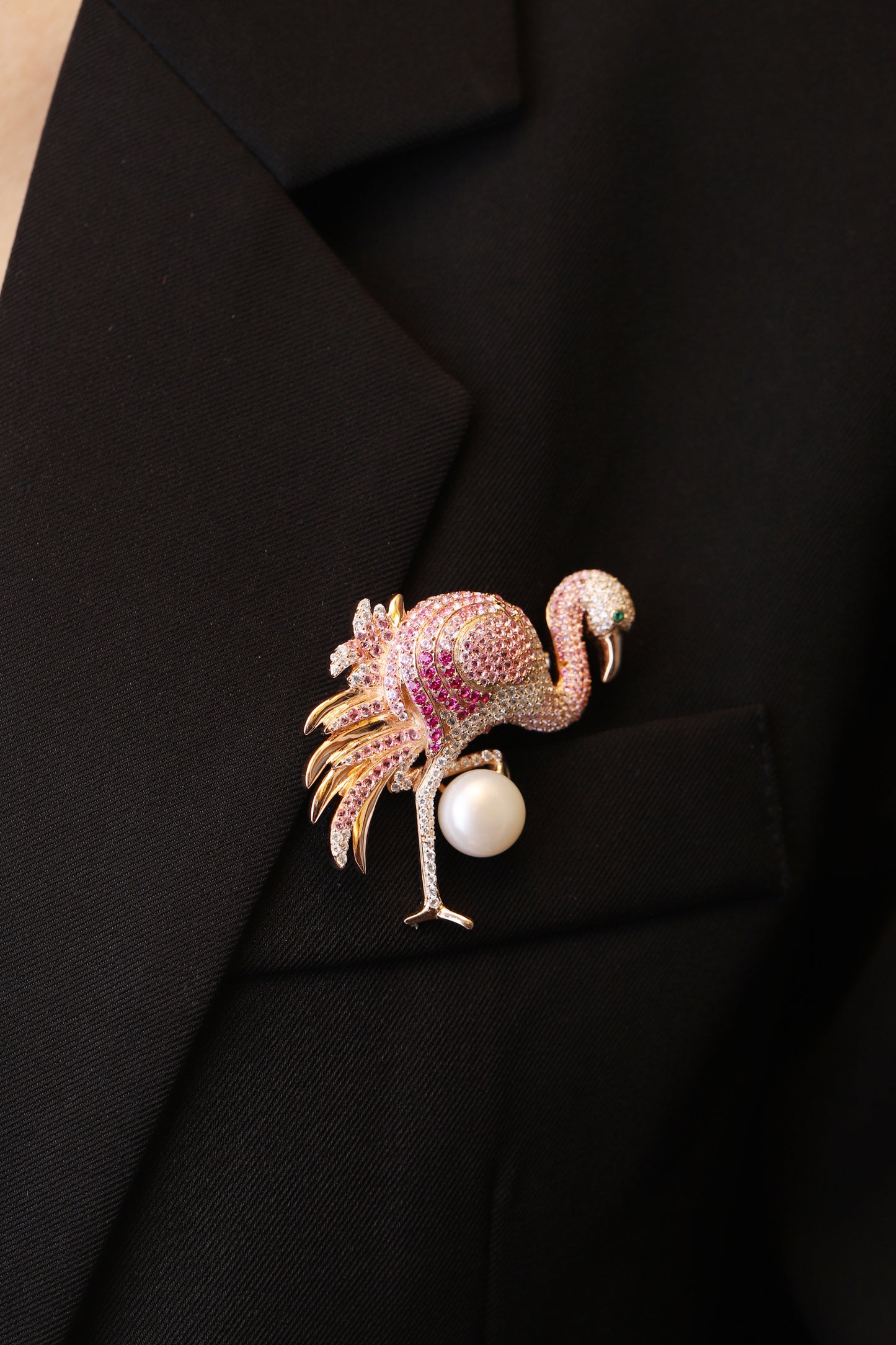 Flamingo Brooch - Pins Brooches And Necklace With Freshwater Pearl