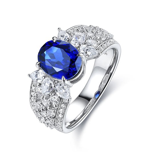 2.565ct Lab Sapphire S925 Ring